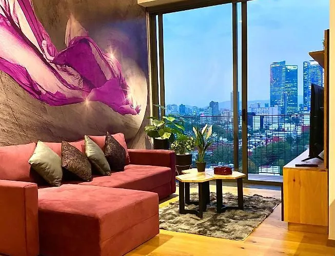 Penthouse Con La Mejor Vista De Cdmx, 6 Personas, Gym Y 2 Parkings * México DF